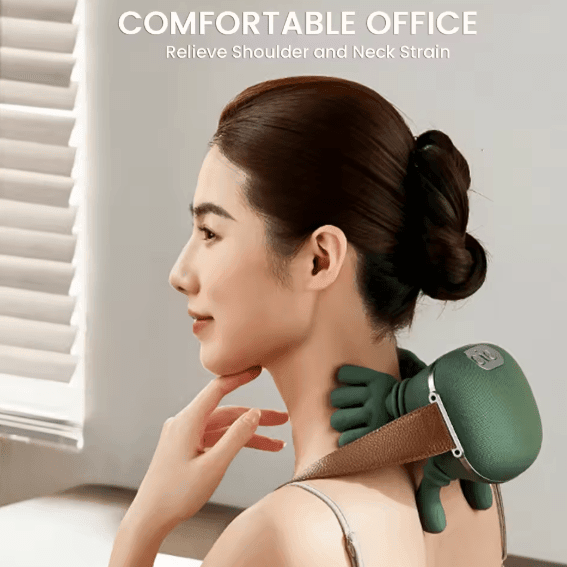 Shoulder & Neck Massager – Portable Dual-Palm Kneading Relief