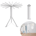 Foldable 360° Rotating Clothes Drying Stand – 2-Tier Aluminum Rack