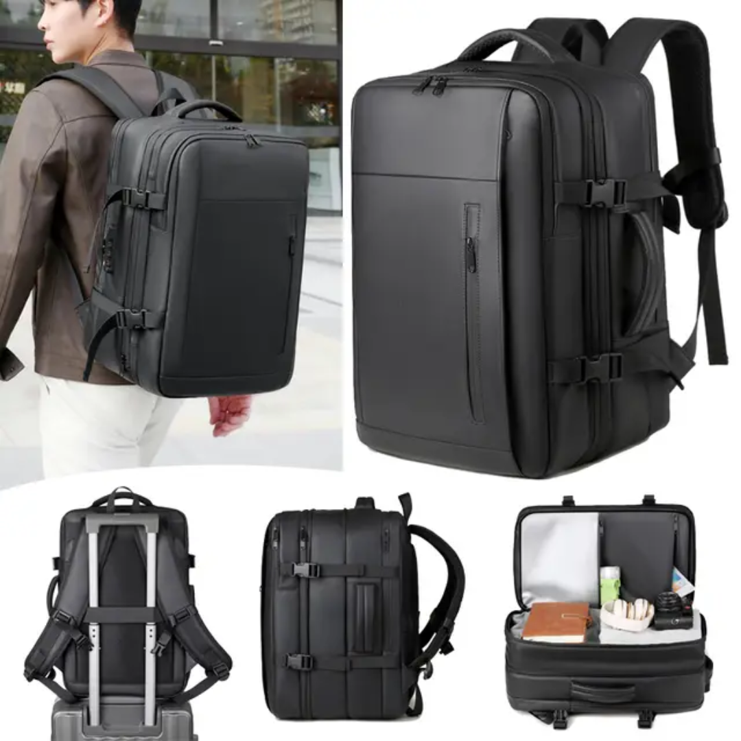 Vacuum Compression Travel Backpack 17" | Built-in Air Pump