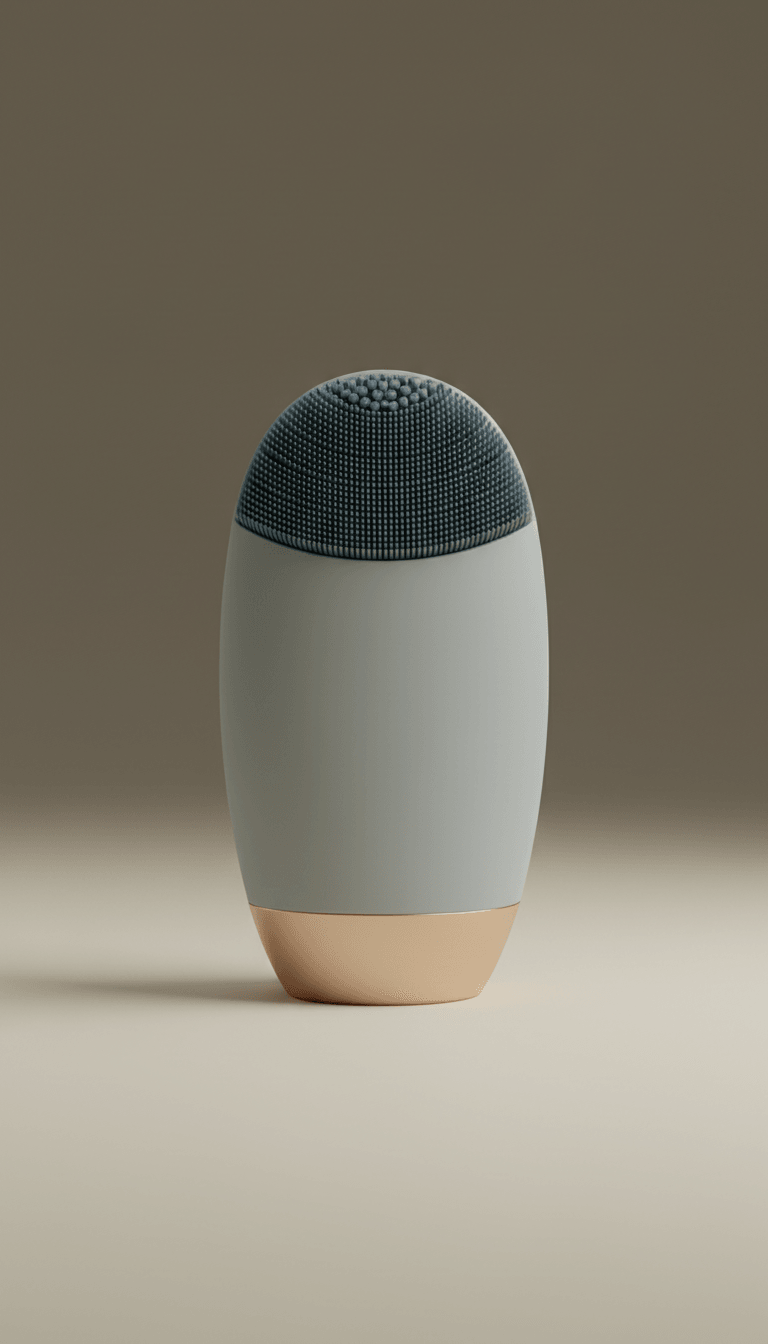 Sonic cleansing brush in matte finish