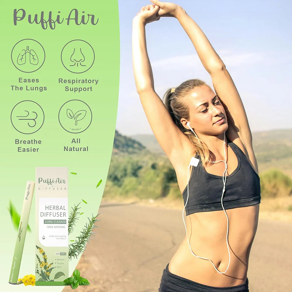 PuffiAir Herbal Diffuser – 4-in-1 Herbal Aromatherapy Sticks (Pack of 4)