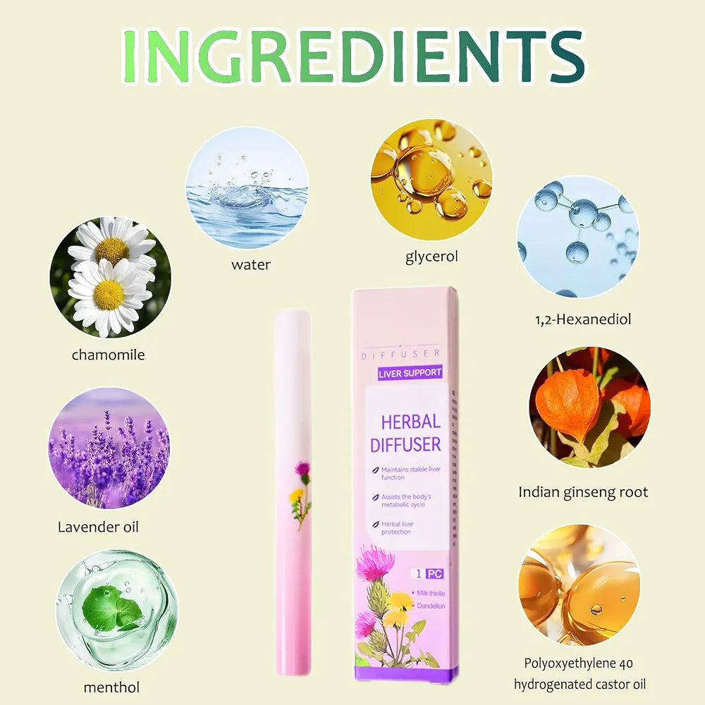 PuffiAir Herbal Diffuser – 4-in-1 Herbal Aromatherapy Sticks (Pack of 4)