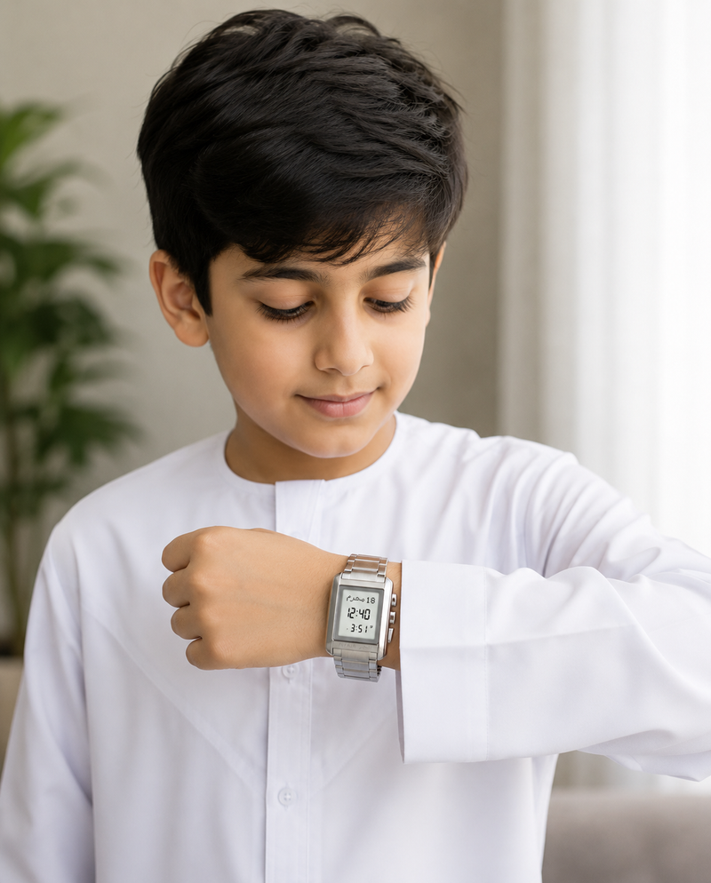 Al-Fajar Azan Wrist Watch – Prayer Times, Qibla & Hijri Calendar | Dubai UAE & KSA