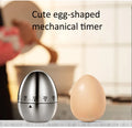Mechanical Egg Kitchen Timer – 60 Min | No Battery | Stainless Steel