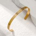 Islamic Ayat ul Kursi Scripted Bangle – Arabic Calligraphy Bracelet (Gold & Silver)