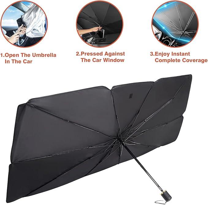 Car Windshield Sun Umbrella – Foldable UV Protection Sunshade