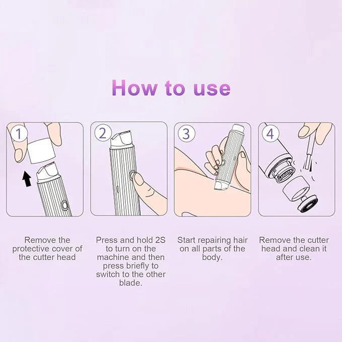 Double Head Electric Shaver – Wet & Dry Rechargeable | IPX7 Waterproof