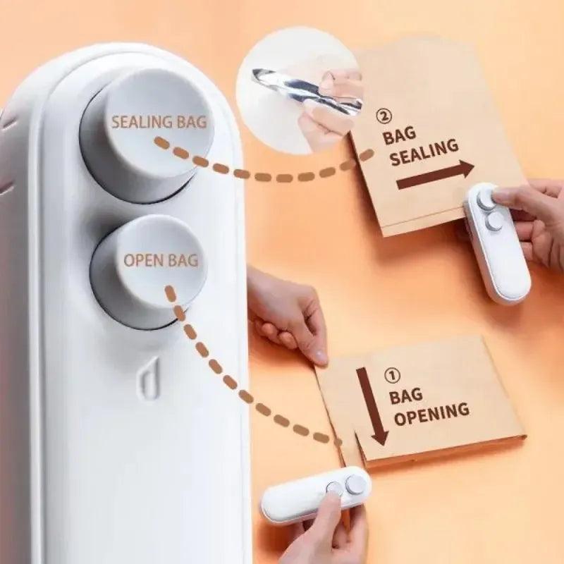 Portable USB Rechargeable Mini Bag Sealer & Cutter