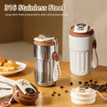 Smart Digital Thermal Bottle – 450ml Stainless Steel Insulated Coffee Mug with Temperature Display